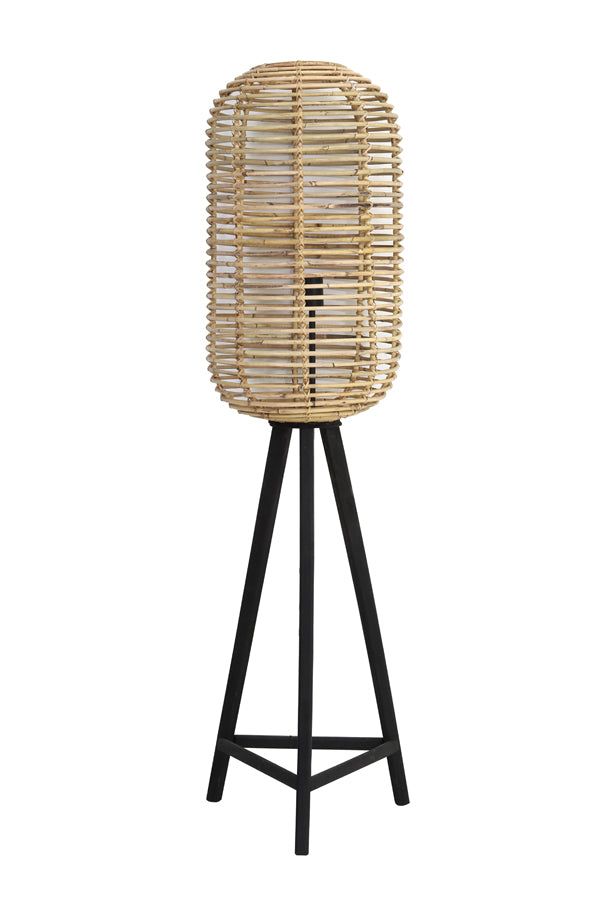 Tabana Floor Lamp Tripod - Natural Rattan Finish