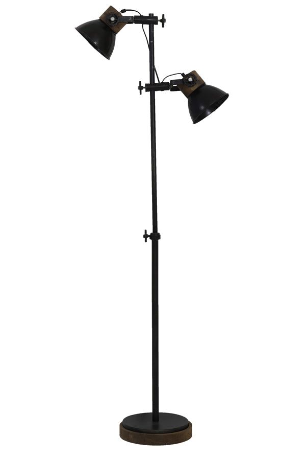 Jody Floor Lamp - Black & Zinc Weather Barn Finish