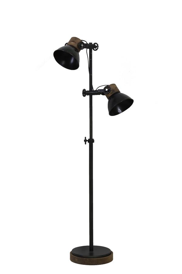 Jody Floor Lamp - Black & Zinc Weather Barn Finish