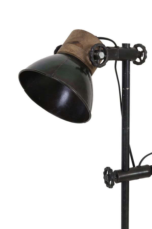 Jody Floor Lamp - Black & Zinc Weather Barn Finish