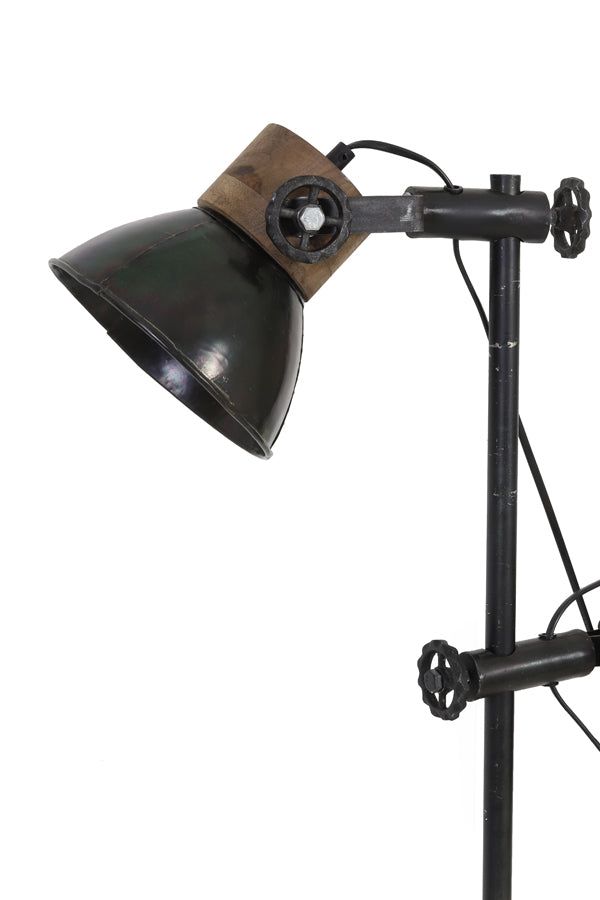 Jody Floor Lamp - Black & Zinc Weather Barn Finish