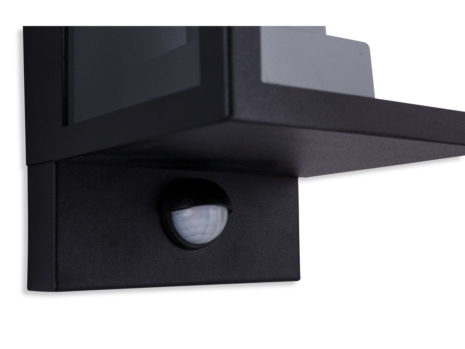 Dallas Wall Light with PIR- Black/ Stainless Steel