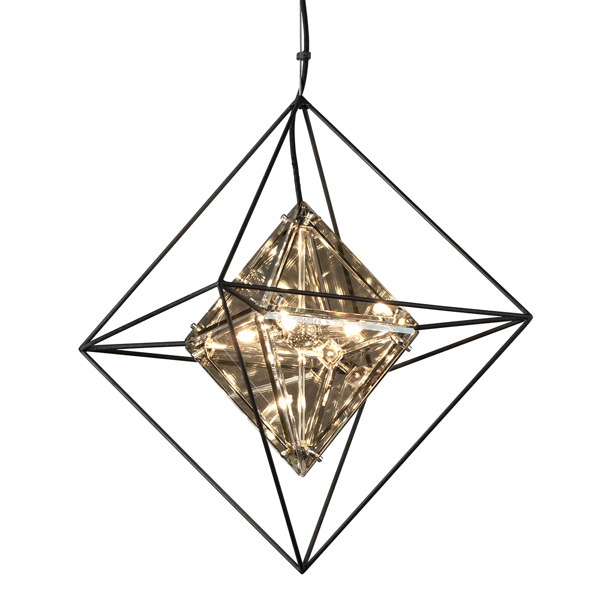 Epic 4/6/8Lt Pendant - Forged Iron & Topaz