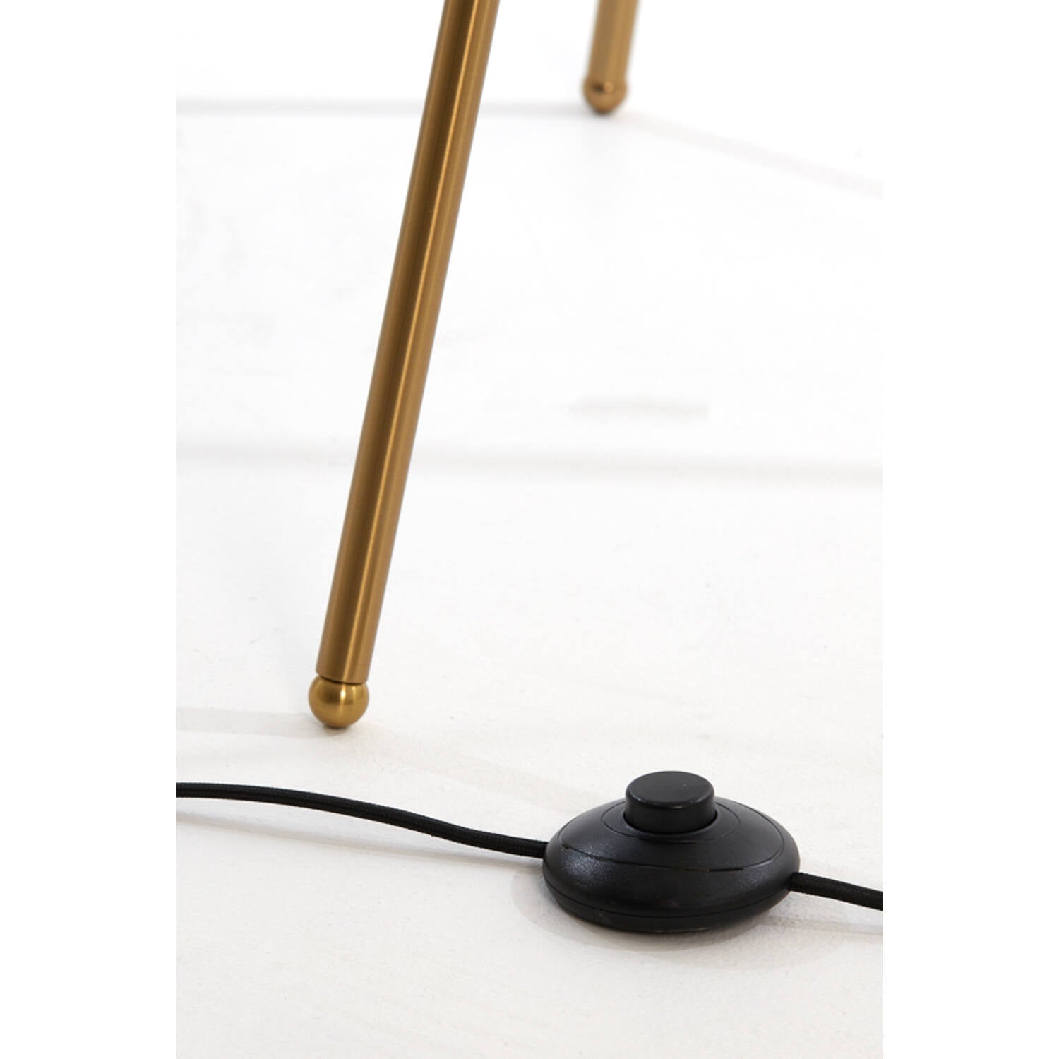 Mayson Floor Lamp Tripod - Smoked/Gold Glass