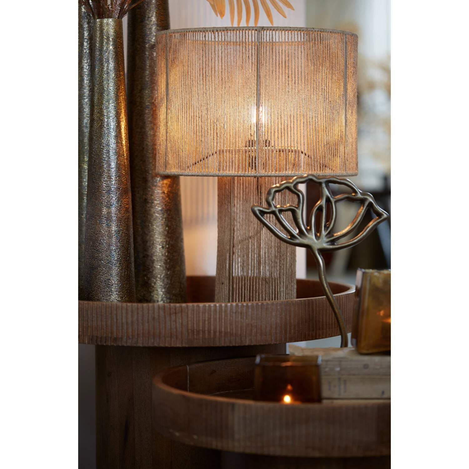 Lavatera Table Lamp- Jute Natural