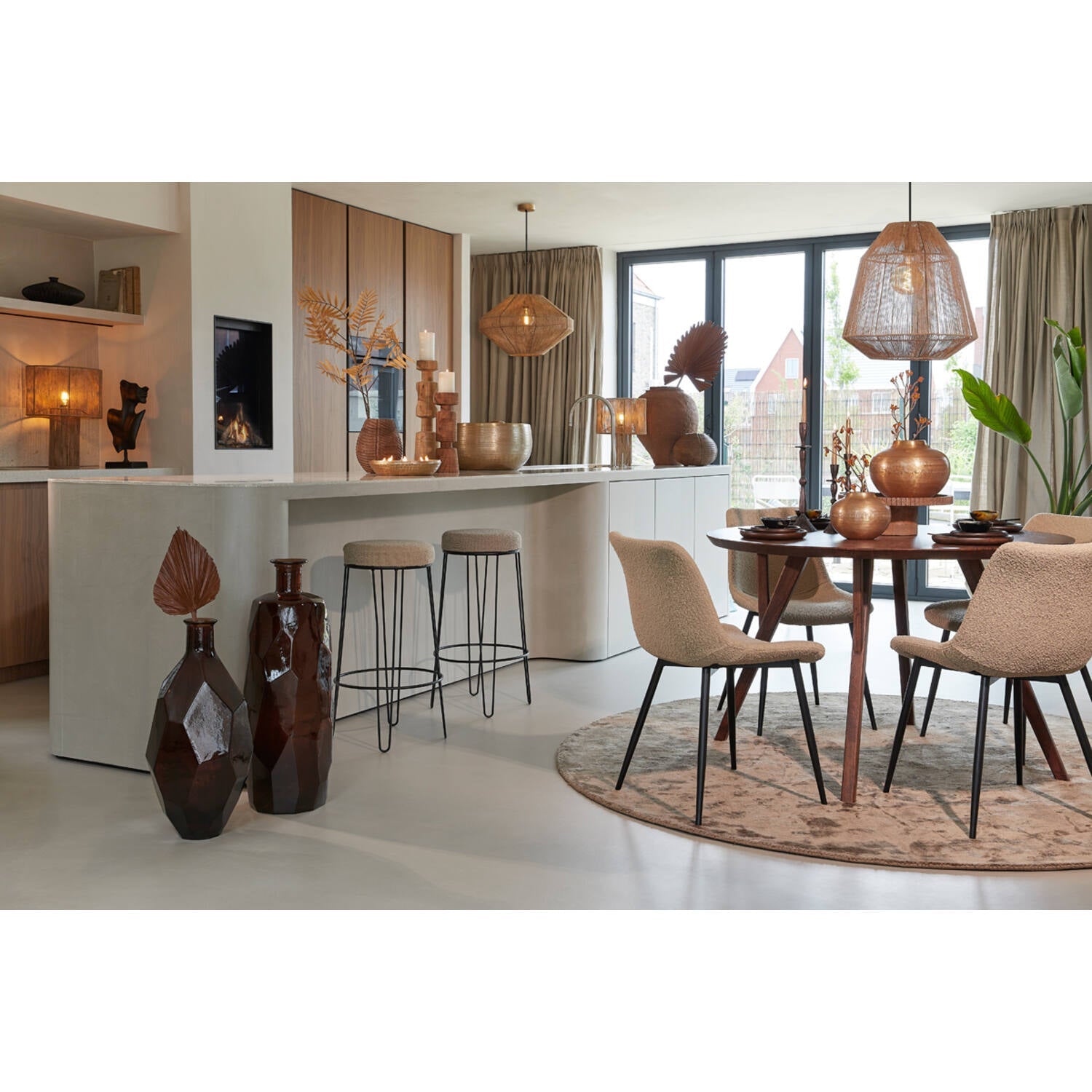 Lavatera Table Lamp- Jute Natural