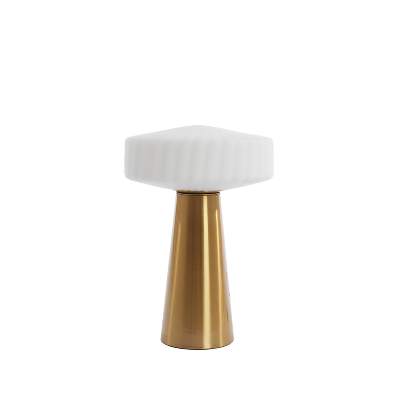 Pleat Table Lamp- White/ Clear/ Brown Finishes