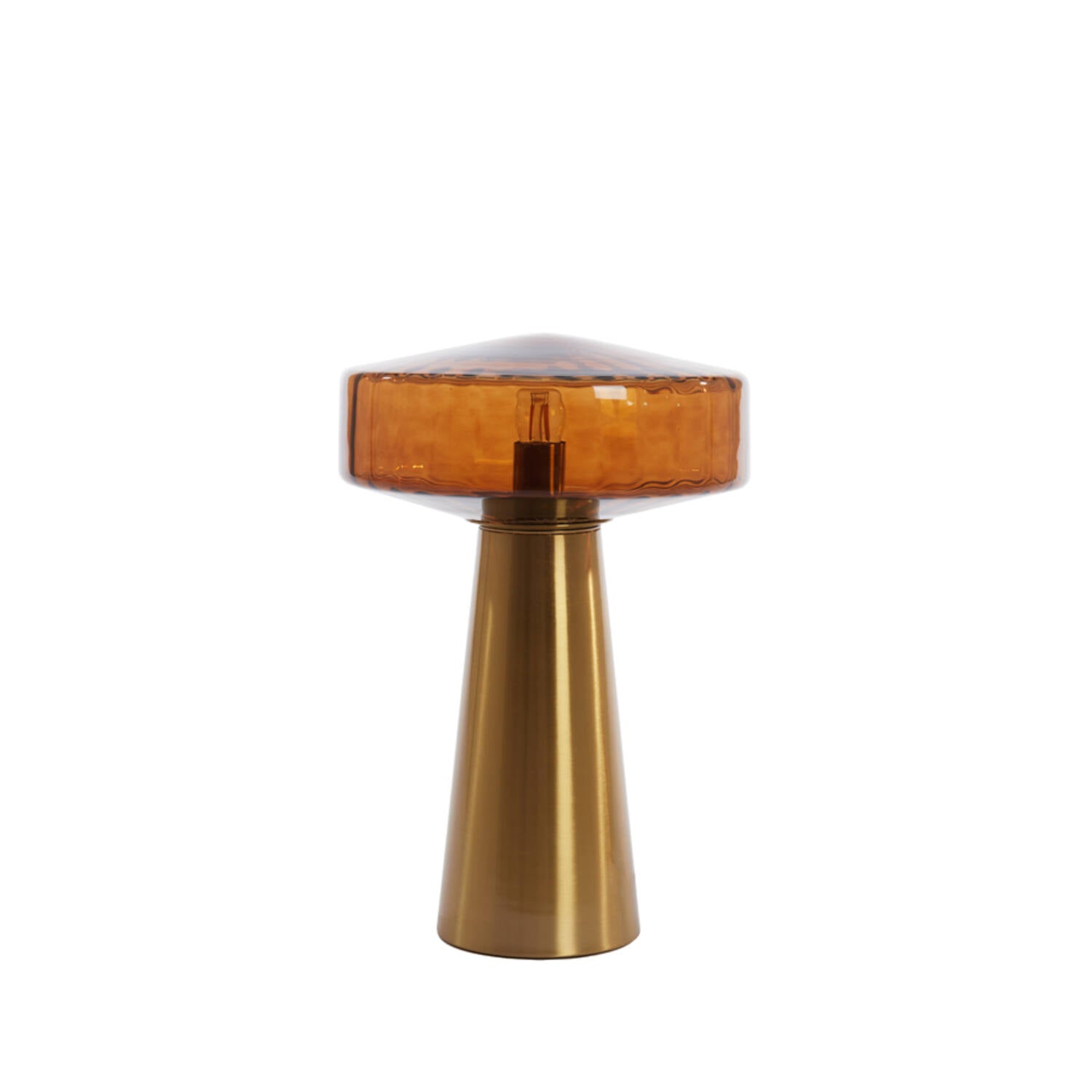 Pleat Table Lamp- White/ Clear/ Brown Finishes
