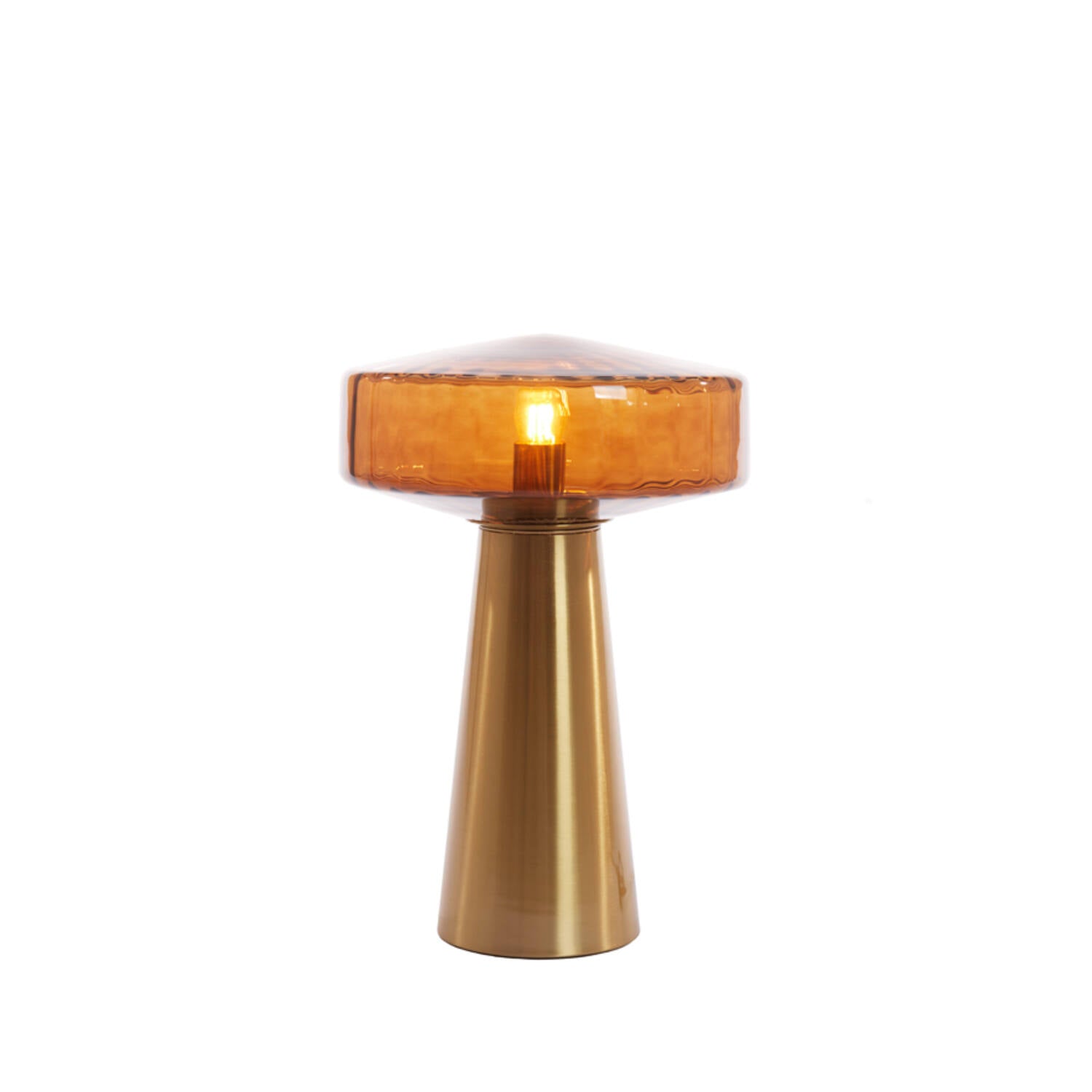 Pleat Table Lamp- White/ Clear/ Brown Finishes