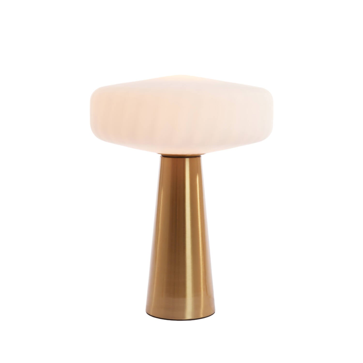 Pleat Table Lamp- White/ Clear/ Brown Finishes