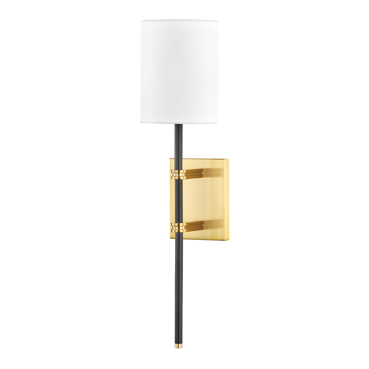 Denise 1Lt Wall Sconce - Brass/Nickel