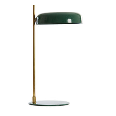 Maleka Table Lamp- Shiny Green & Orange Finishes