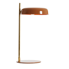 Maleka Table Lamp- Shiny Green & Orange Finishes