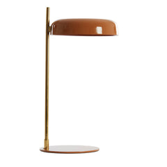 Maleka Table Lamp- Shiny Green & Orange Finishes