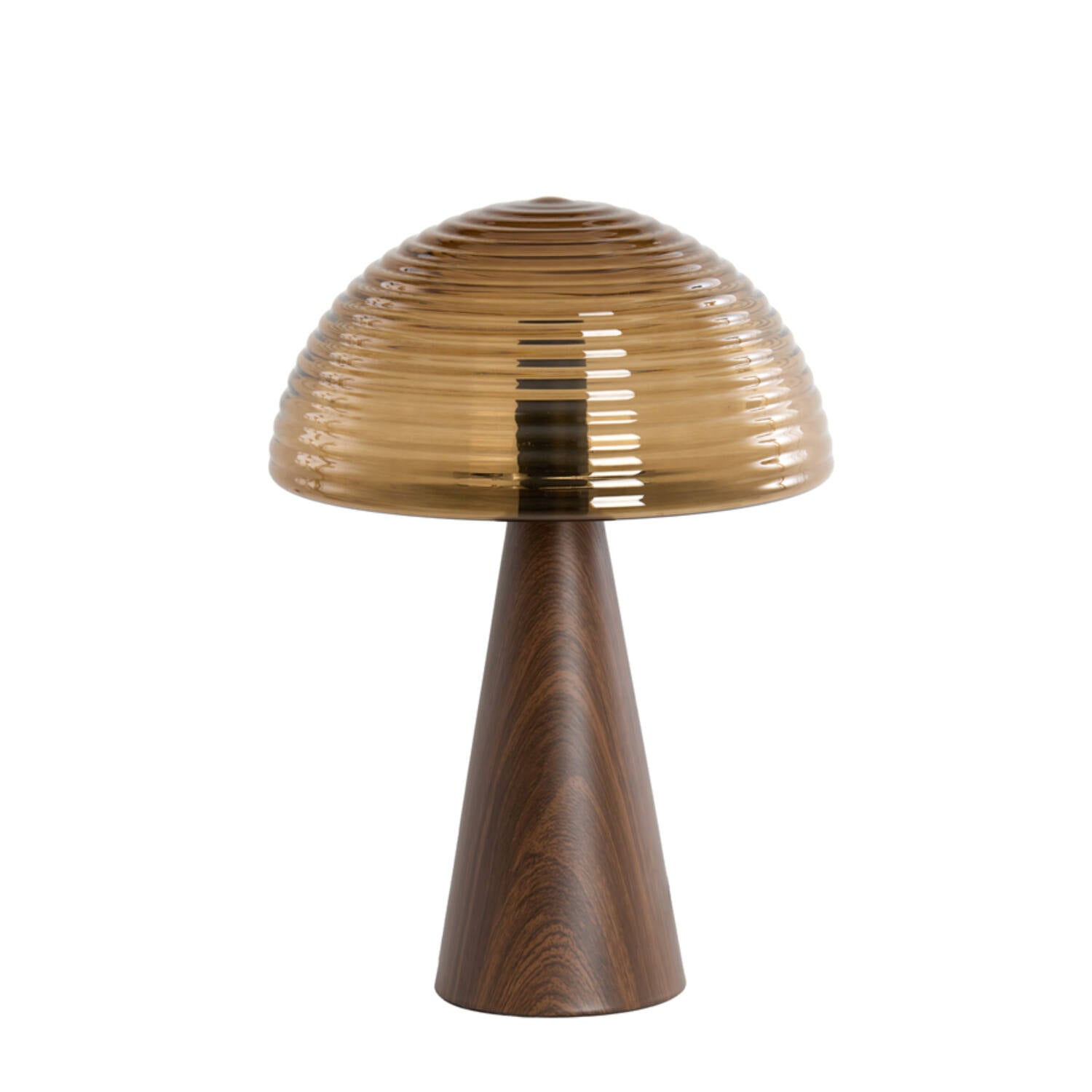 Mueda Table Lamp- Brown+Wood Finish