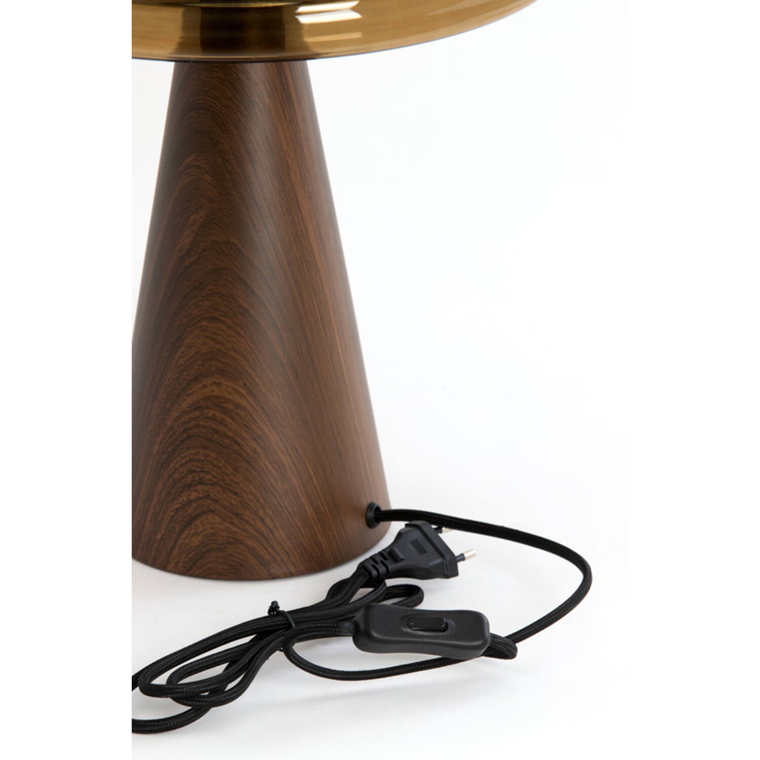 Mueda Table Lamp- Brown+Wood Finish