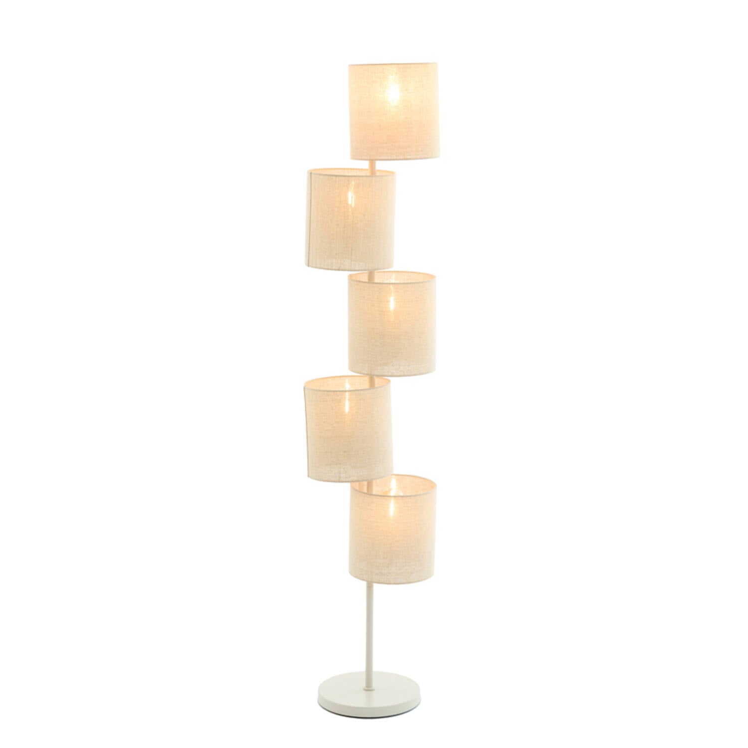 Benigno Statement Floor Lamp - White