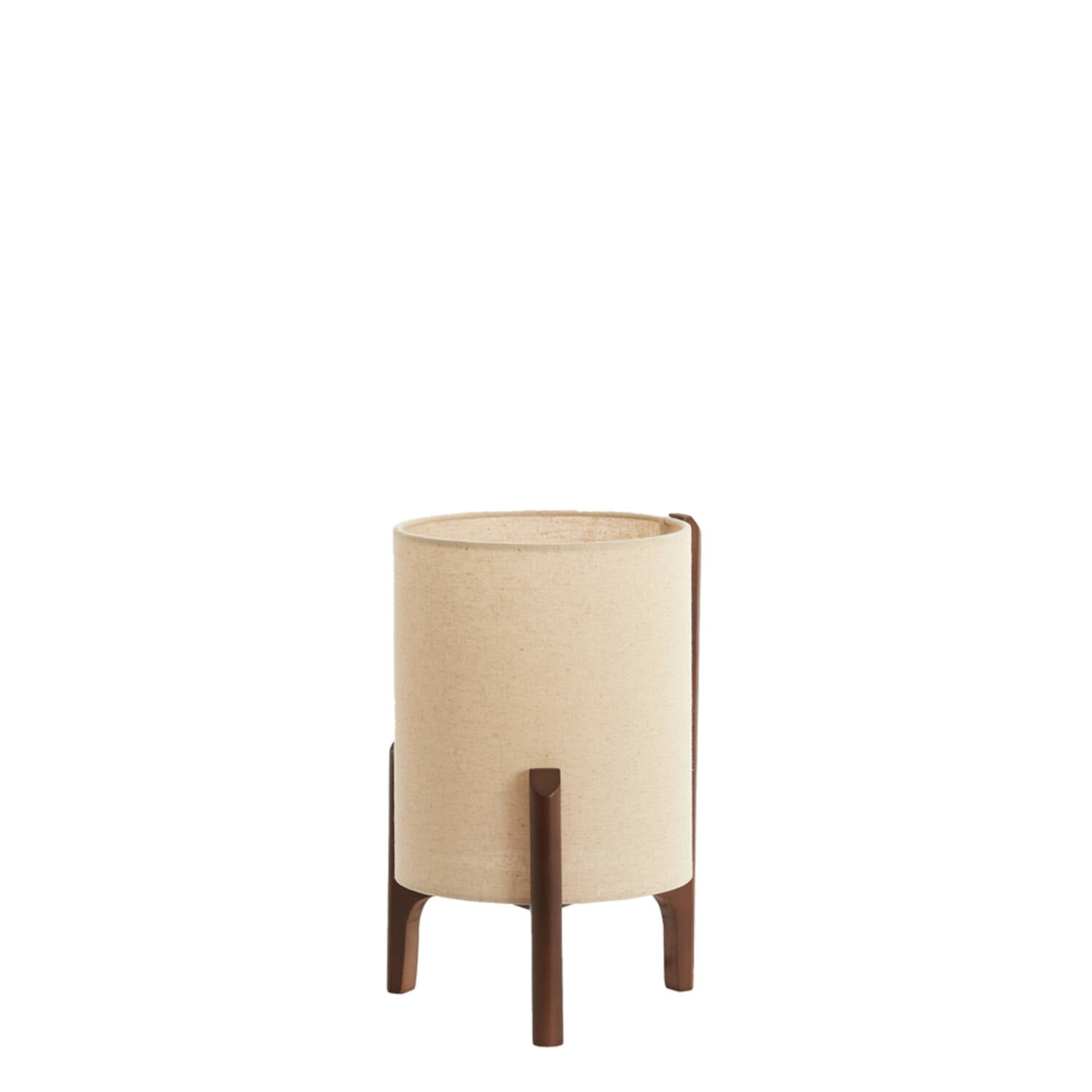 Litto Table Lamp- Dark Brown+Linen Natural