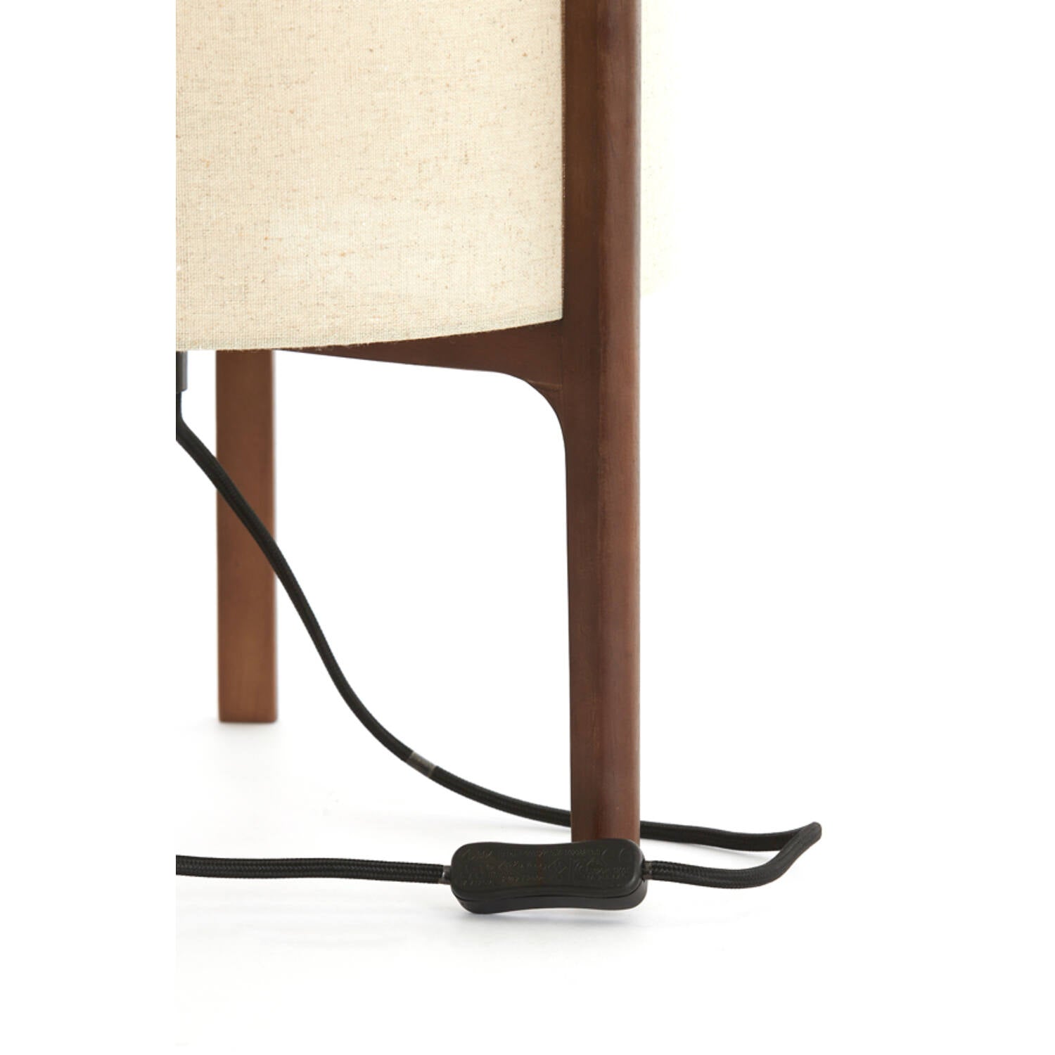Litto Table Lamp- Dark Brown+Linen Natural
