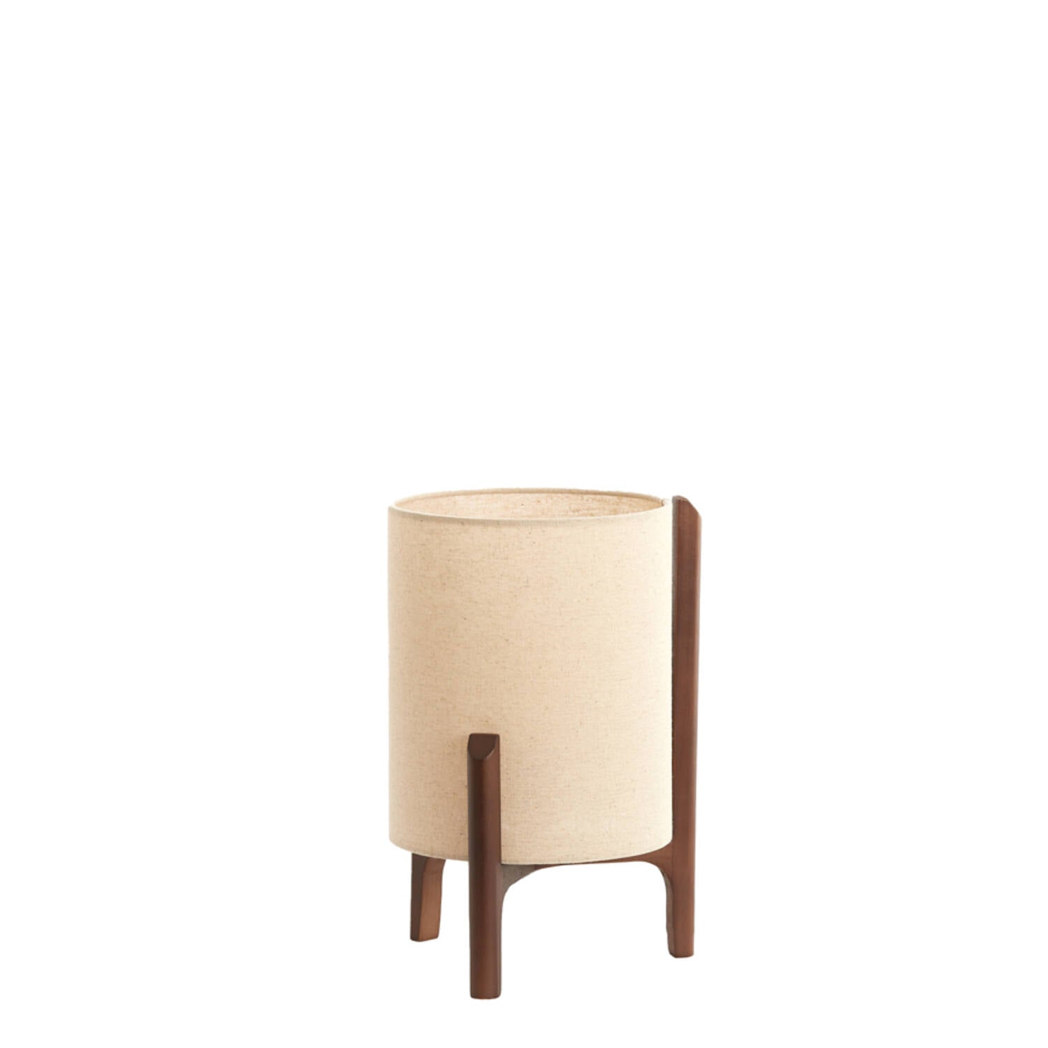 Litto Table Lamp- Dark Brown+Linen Natural