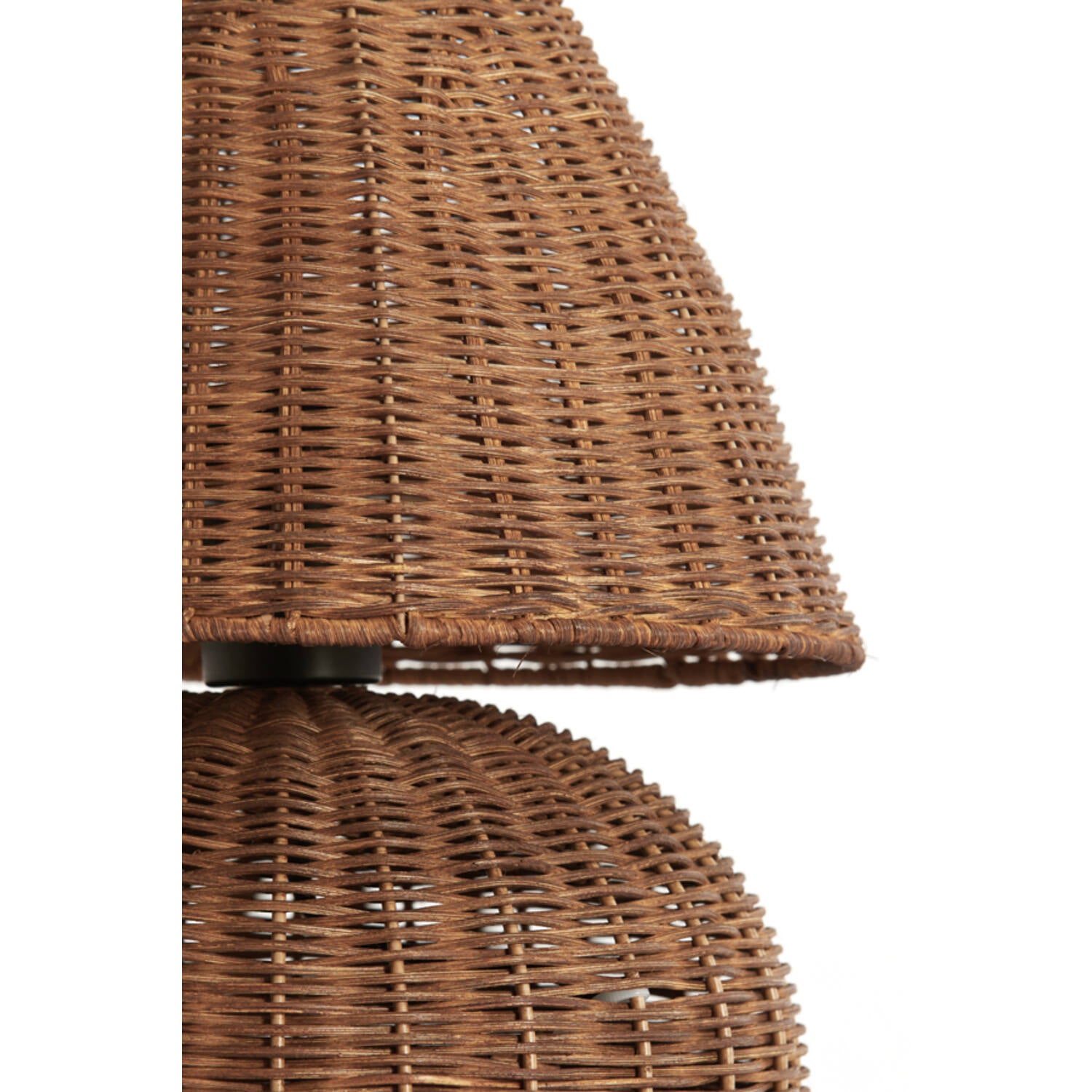 Mavon Rattan Table Lamp- dark brown Finish