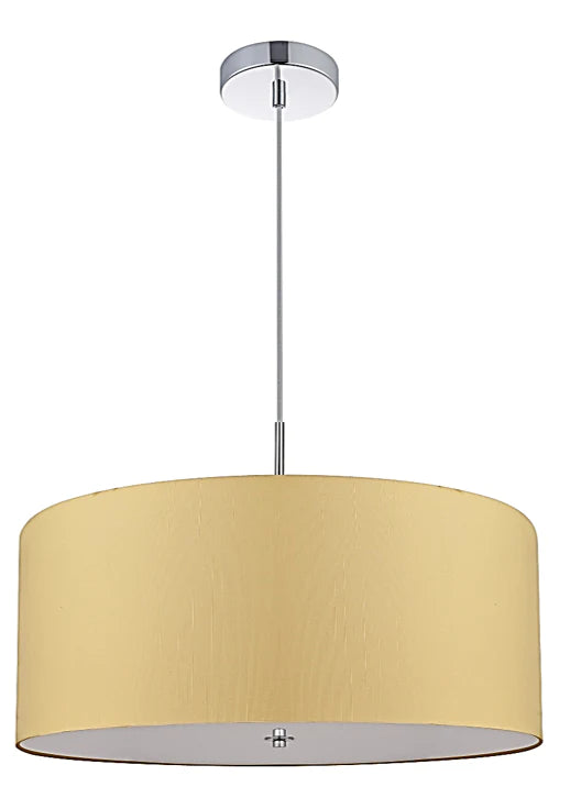 Drum Ceiling Light With Golden Shade 37cm - CLEARANCE