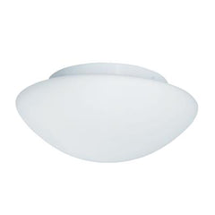 Tokyo 3Lt Flush - White Metal & Opal Glass