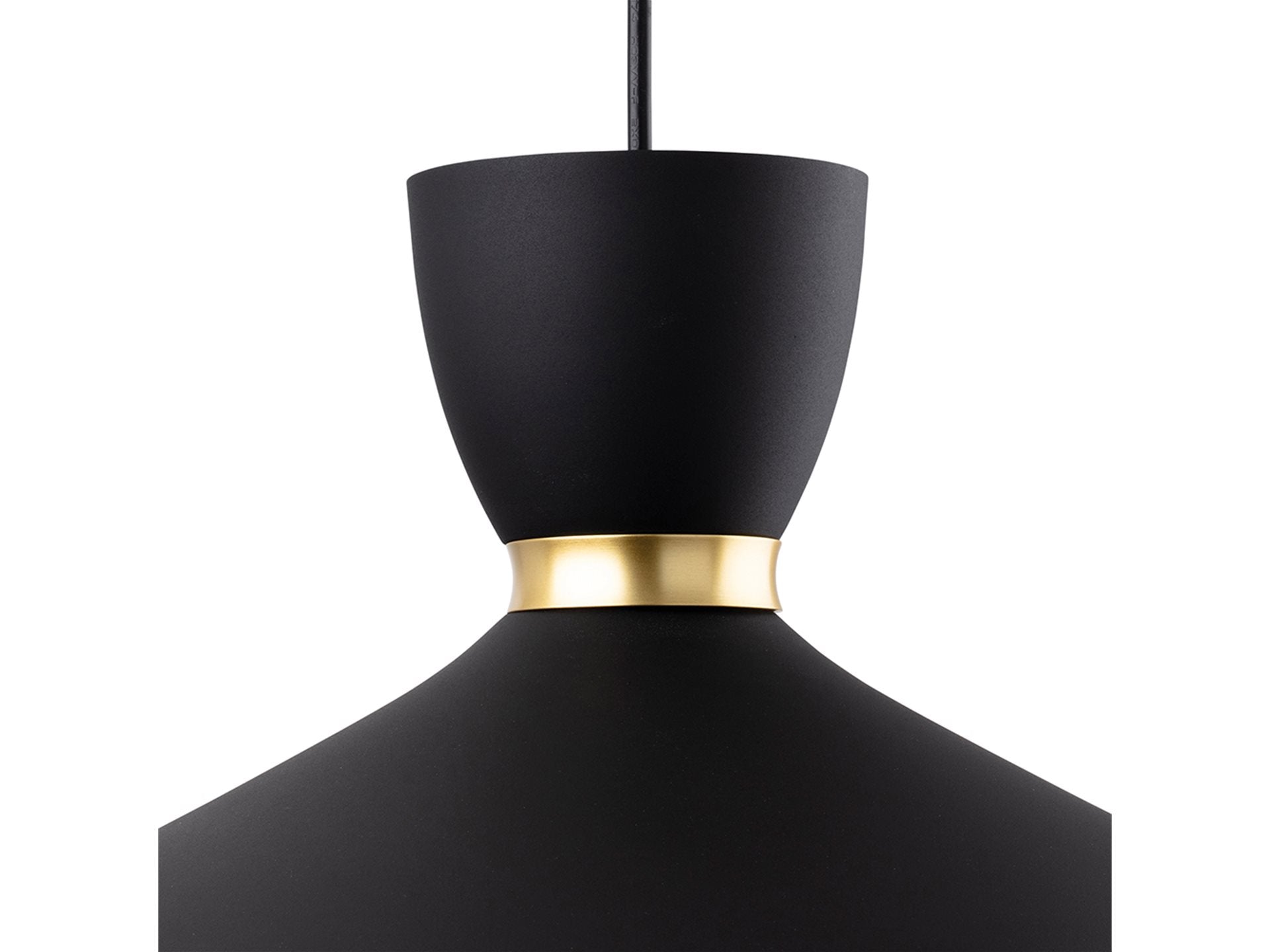 Ellis Pendant- Black w Matt Gold