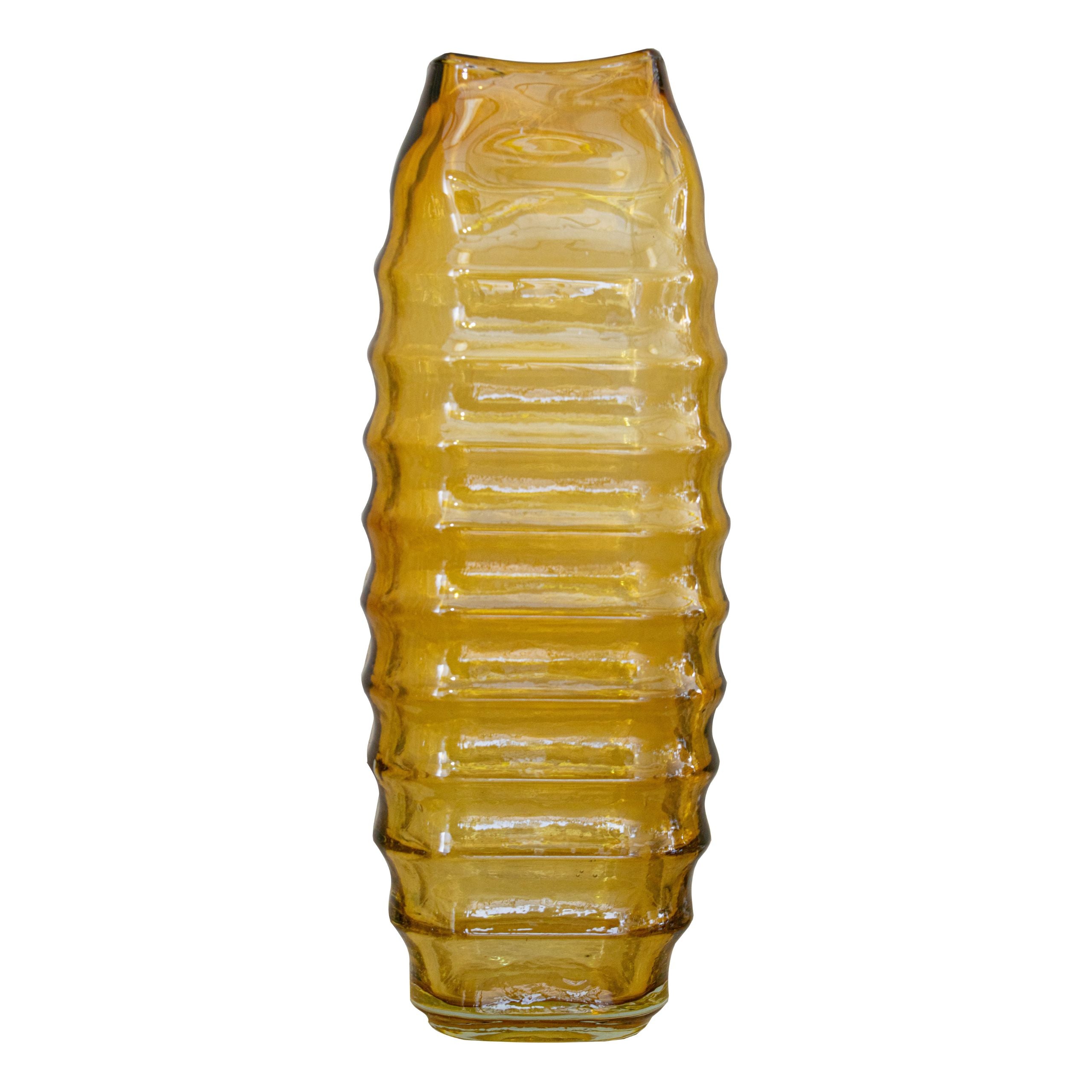 Ellingsen Small/Large Vase - Yellow Glass