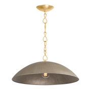 Eve 1Lt Small/Large Pendant - Gold Leaf