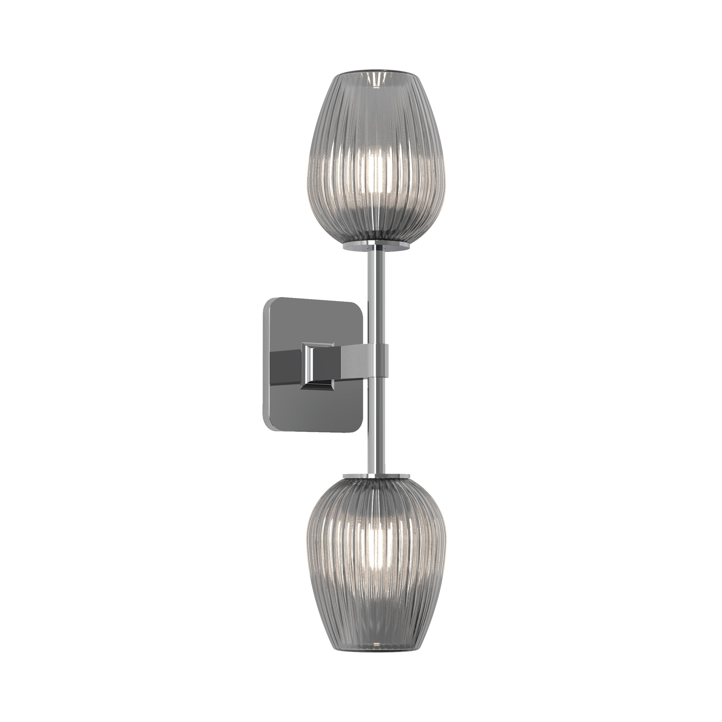 Tacoma Tulip Ribbed Glass