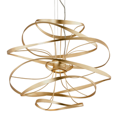 Calligraphy LED Pendant - Gold Leaf