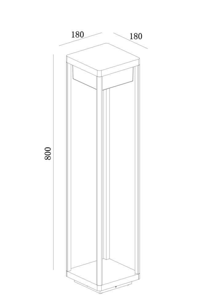 Baker Street LED Bollard Light 3000K IP65