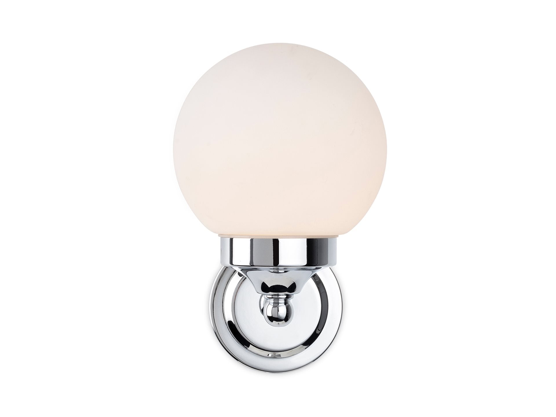 Louis Wall Light- Chrome/ Black