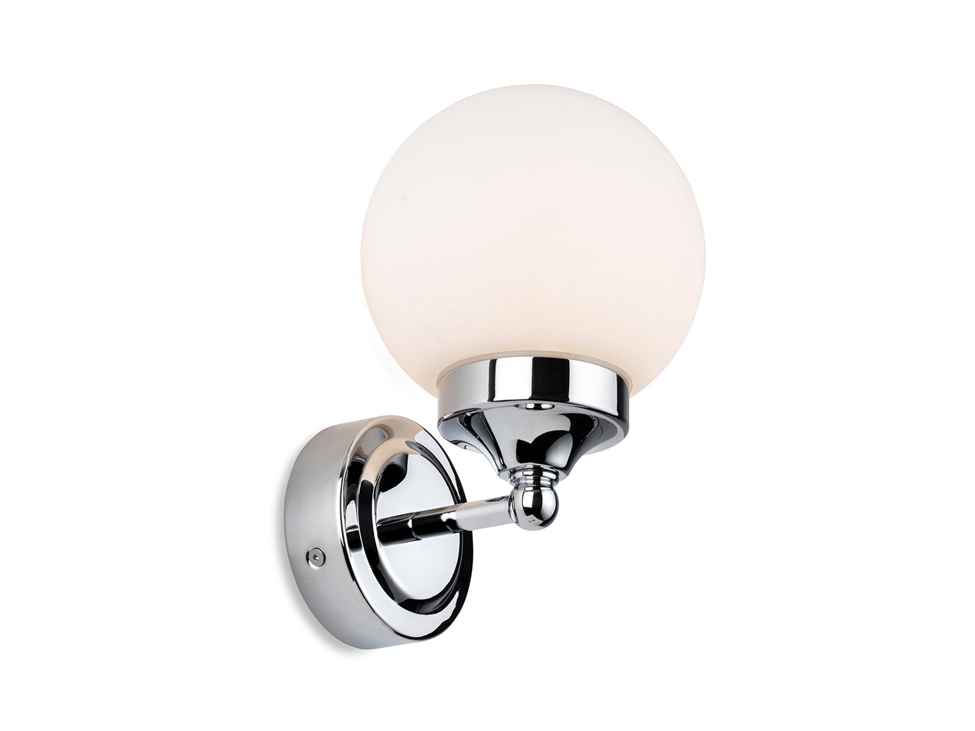 Louis Wall Light- Chrome/ Black