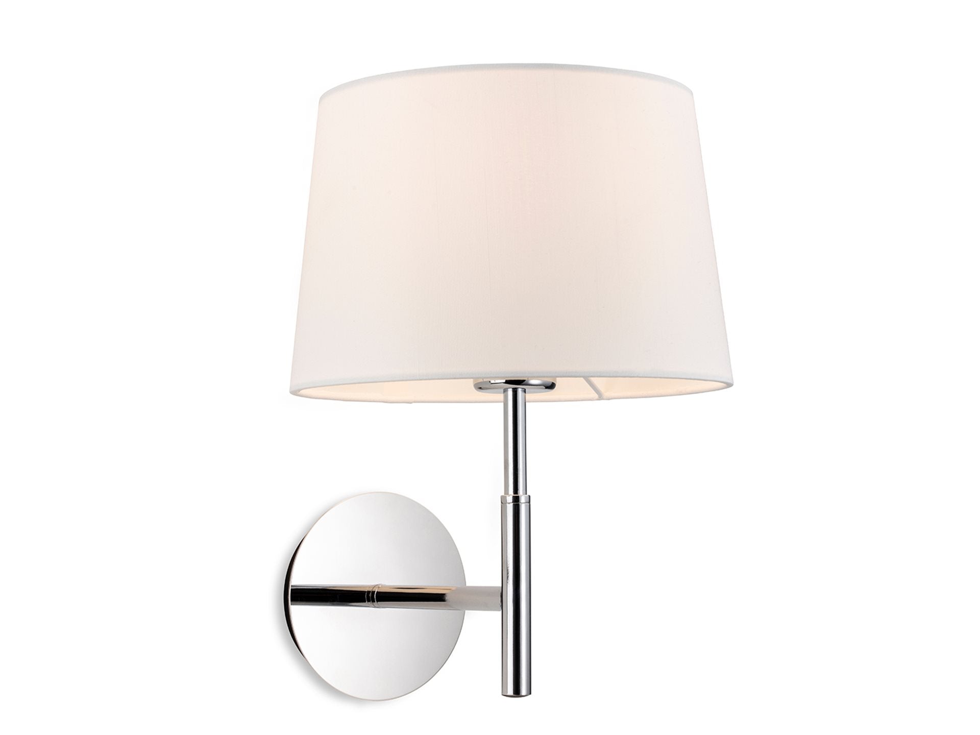 Seymour Single Wall Light- Chrome/ Steel Finishes
