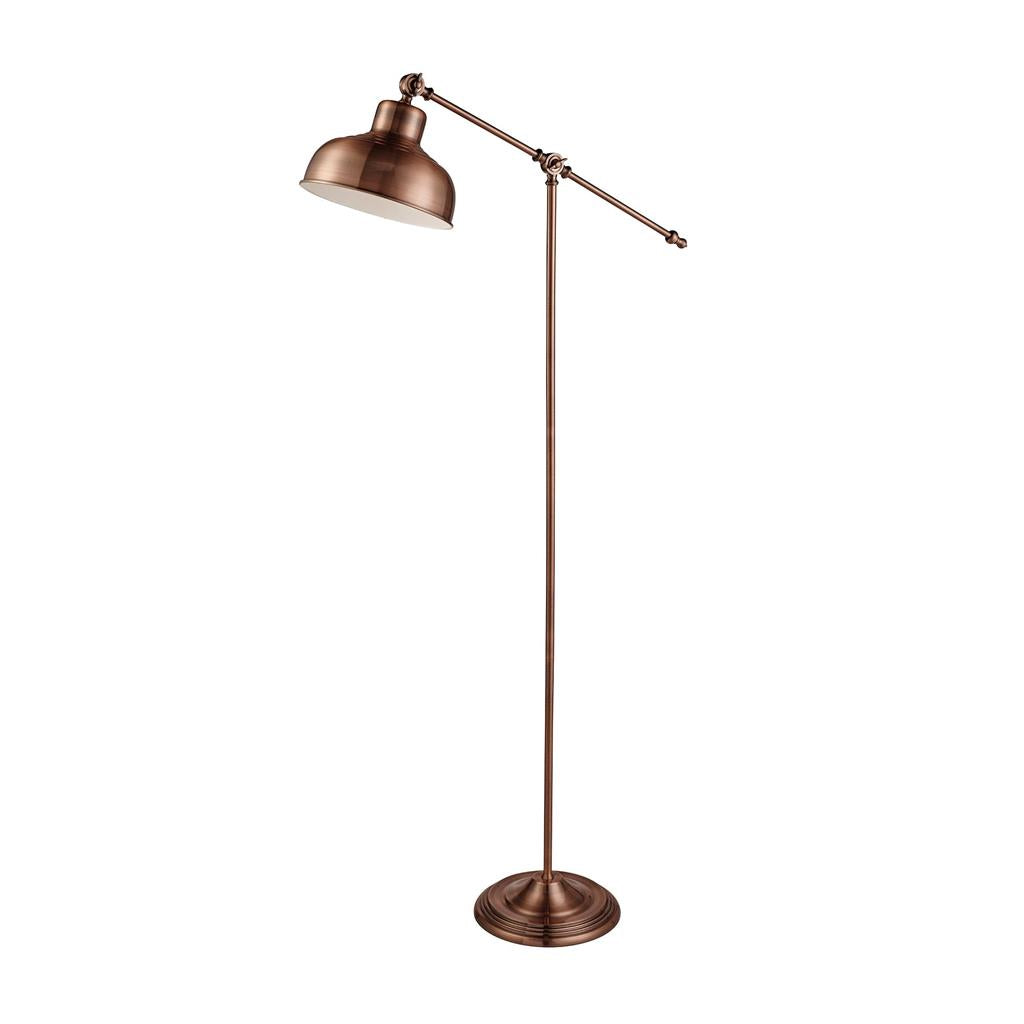 Macbeth Floor Lamp - Antique Copper Metal E27