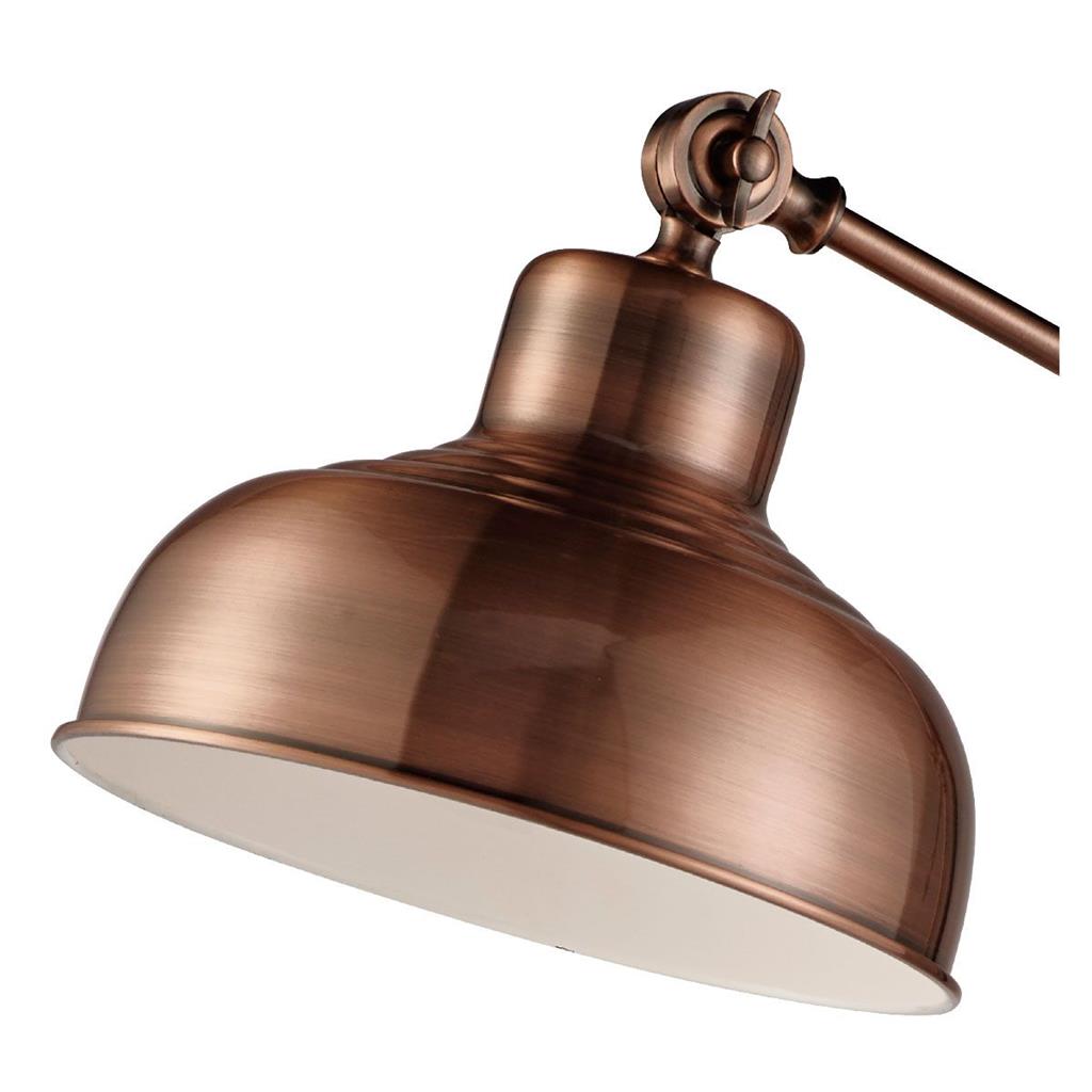 Macbeth Floor Lamp - Antique Copper Metal E27