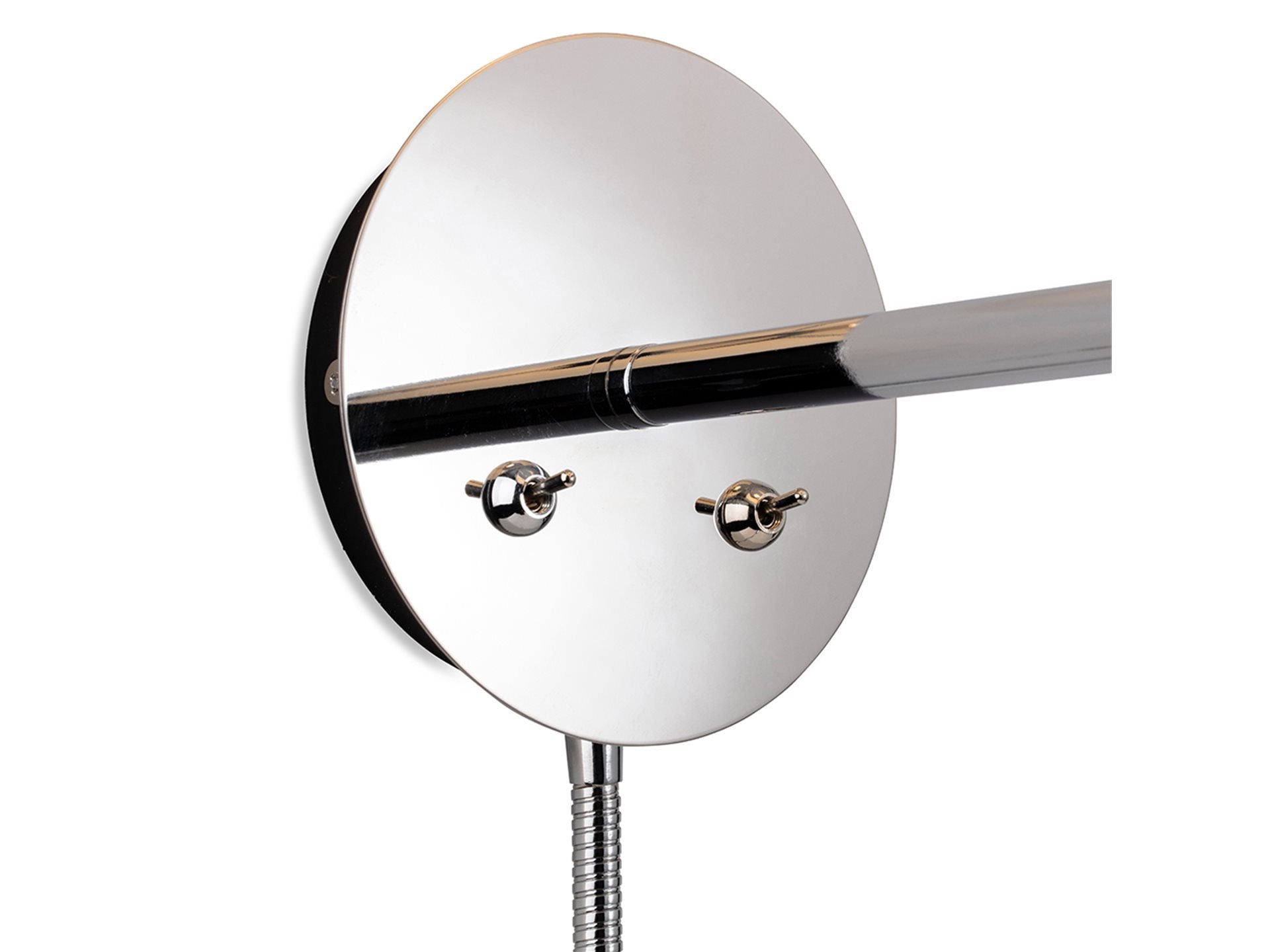 Seymour 2 Light Wall Light-  Chrome with Cream Shade
