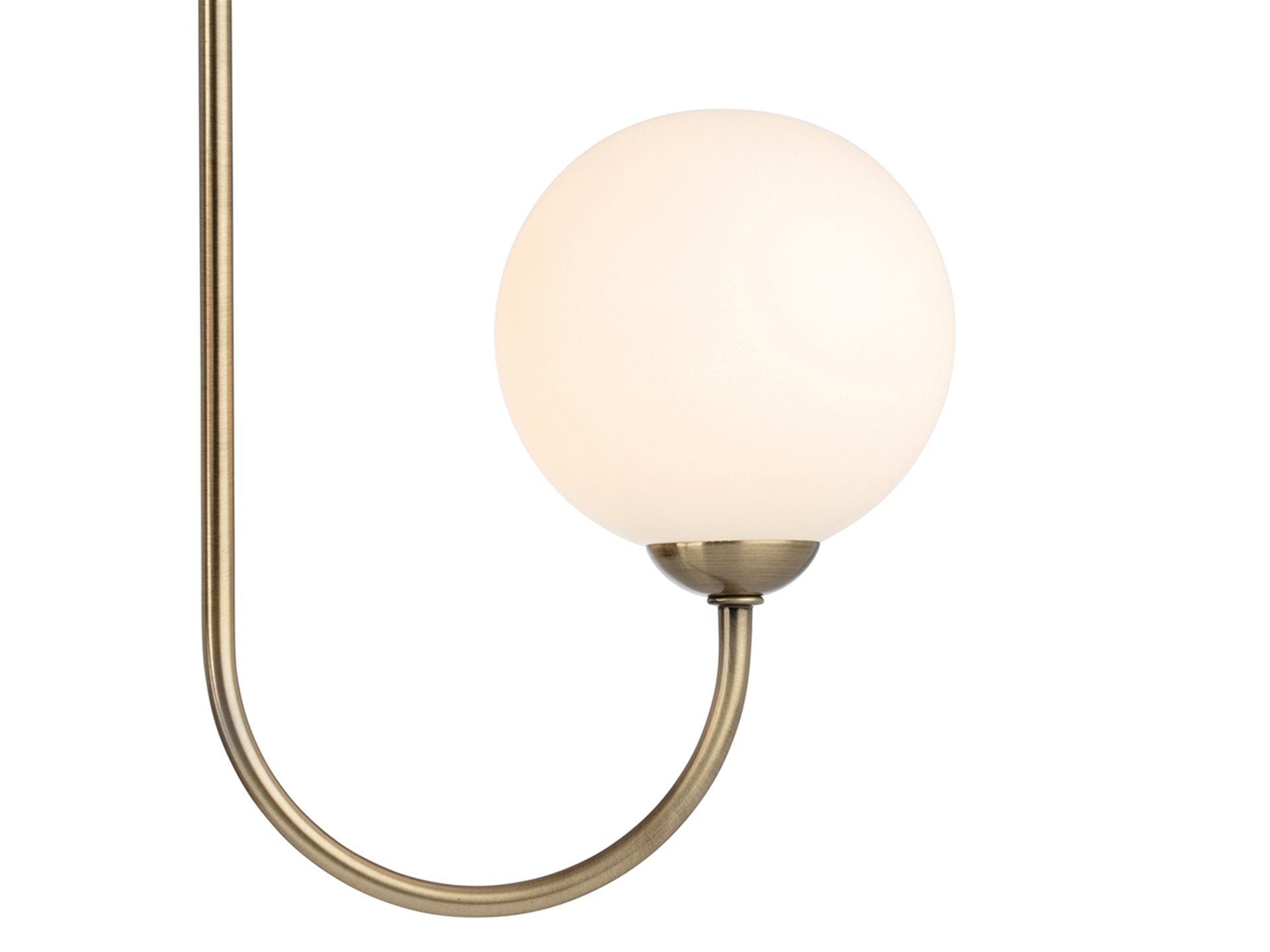 Lyndon 3/5Lt Ceiling Light- Antique Brass/ Brushed Steel Finishes