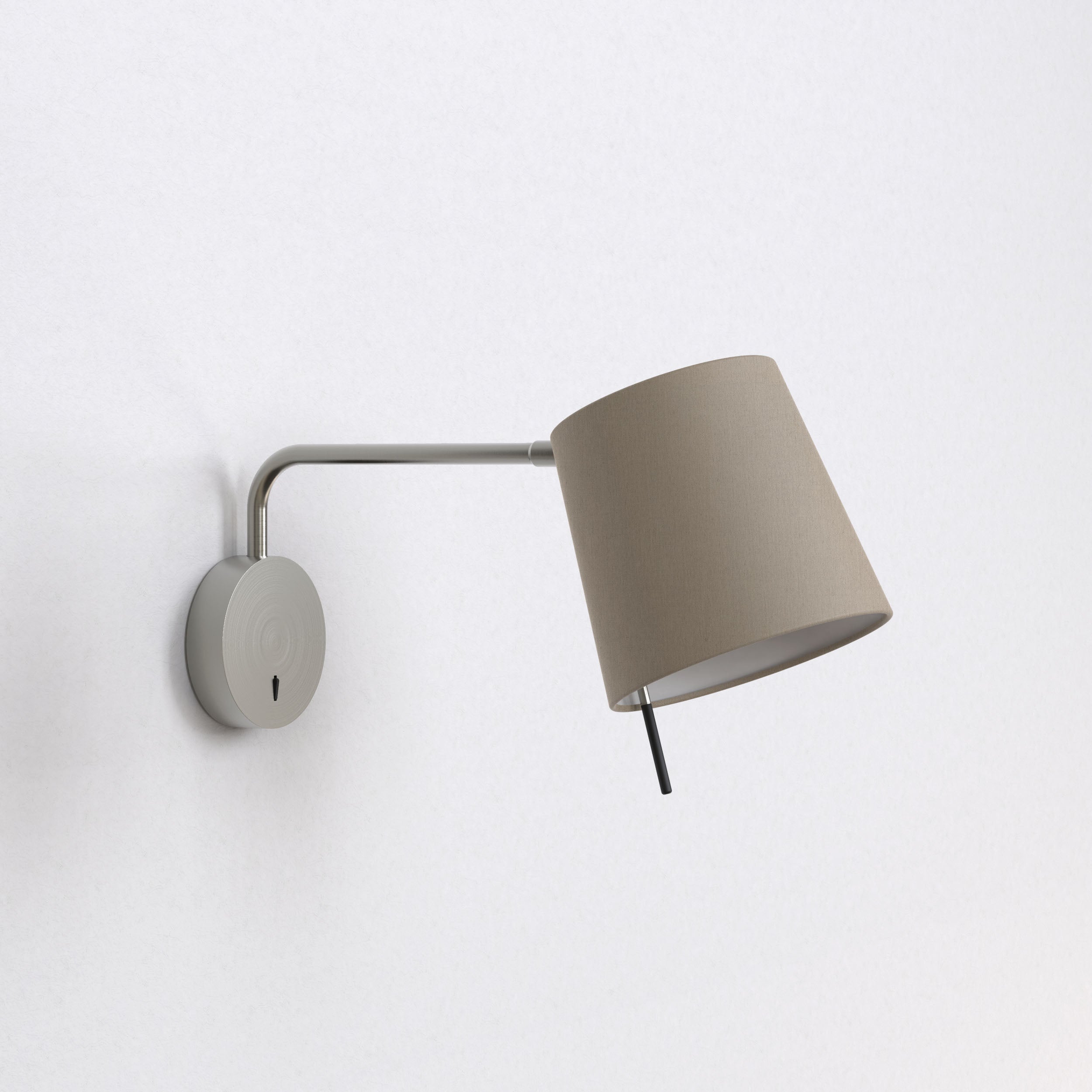 Mitsu Swing Arm Wall Light- Matt Nickel/Bronze