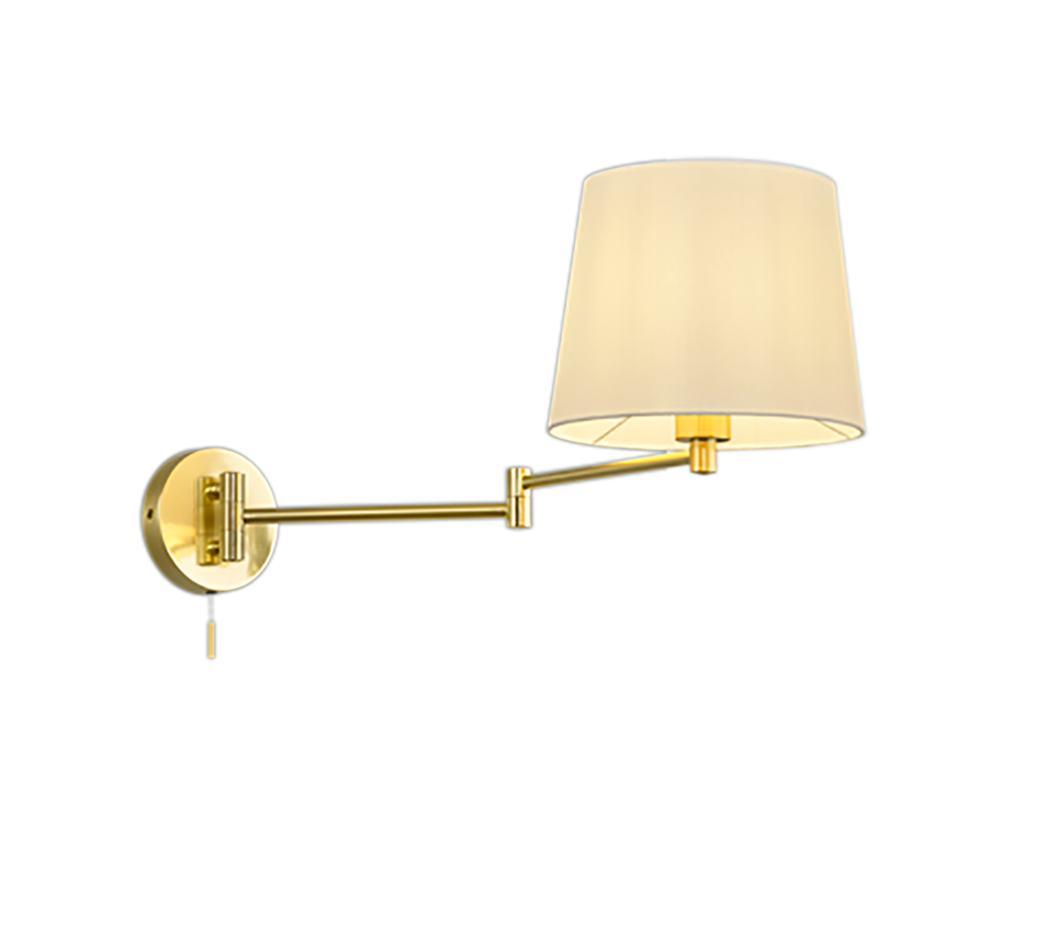 Lyon 1 Lt Reading Light - Brass/Nickel