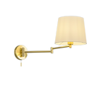 Lyon 1 Lt Reading Light - Brass/Nickel