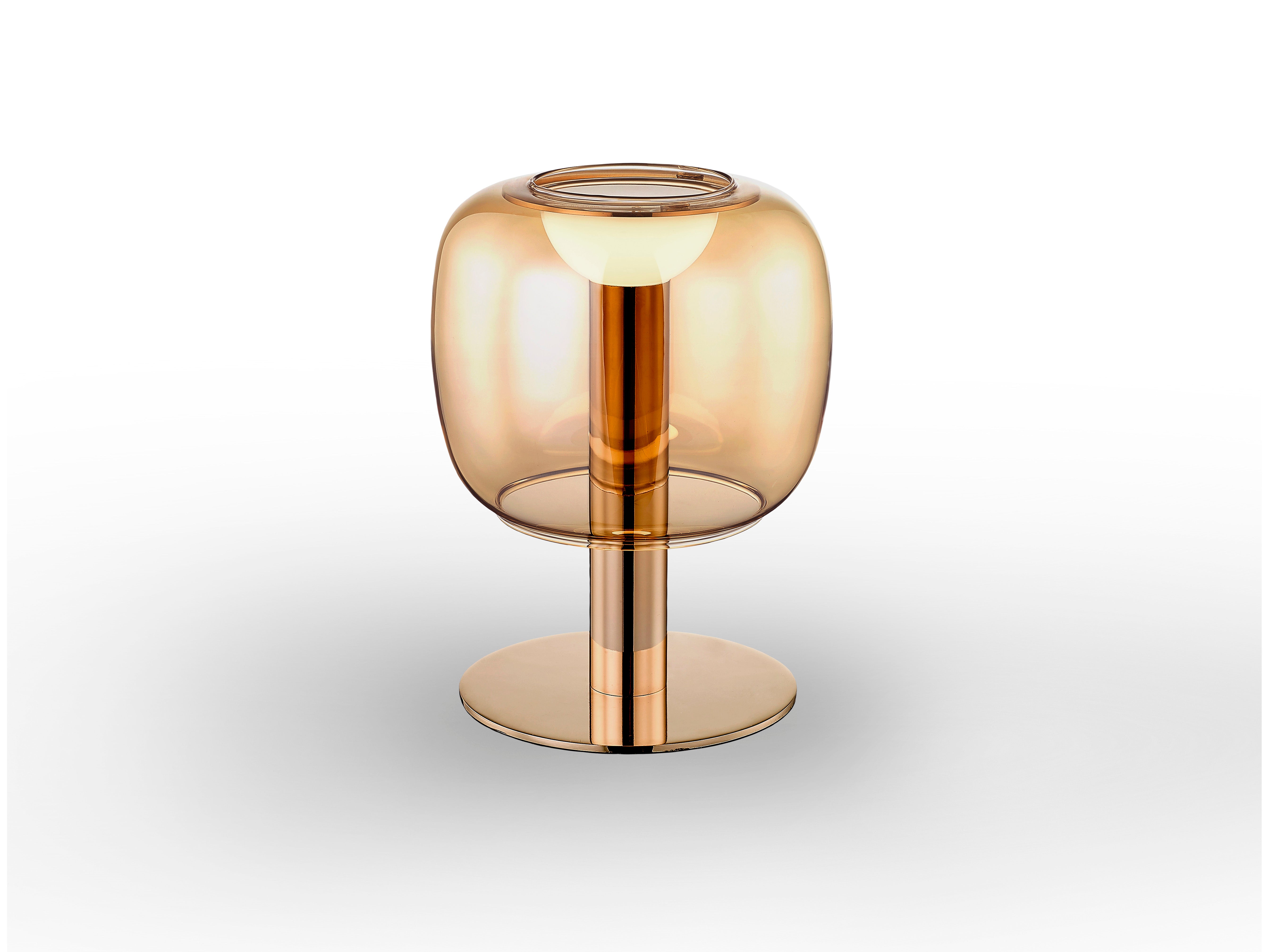 Icon LED Table Lamp- Gold/Amber Finish