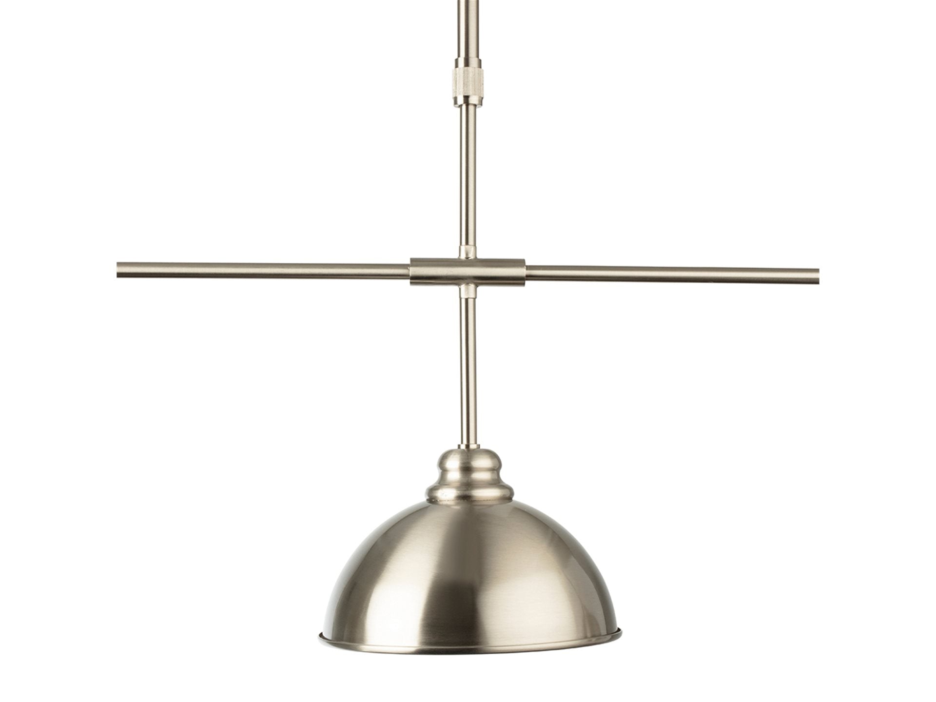 Eagle 3lt Kitchen Island Light- Antique Brass/ Brushed Steel
