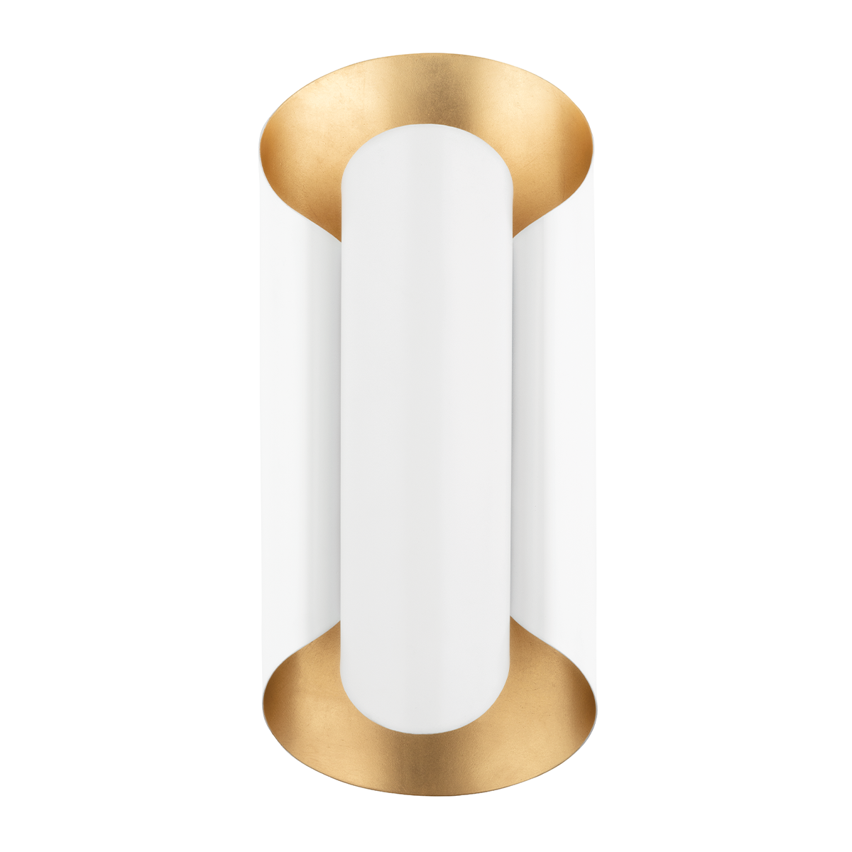 Banks 2Lt Wall Sconce - Black/White