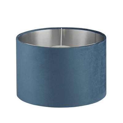 Teal Velvet Drum Light Shade - 28cm