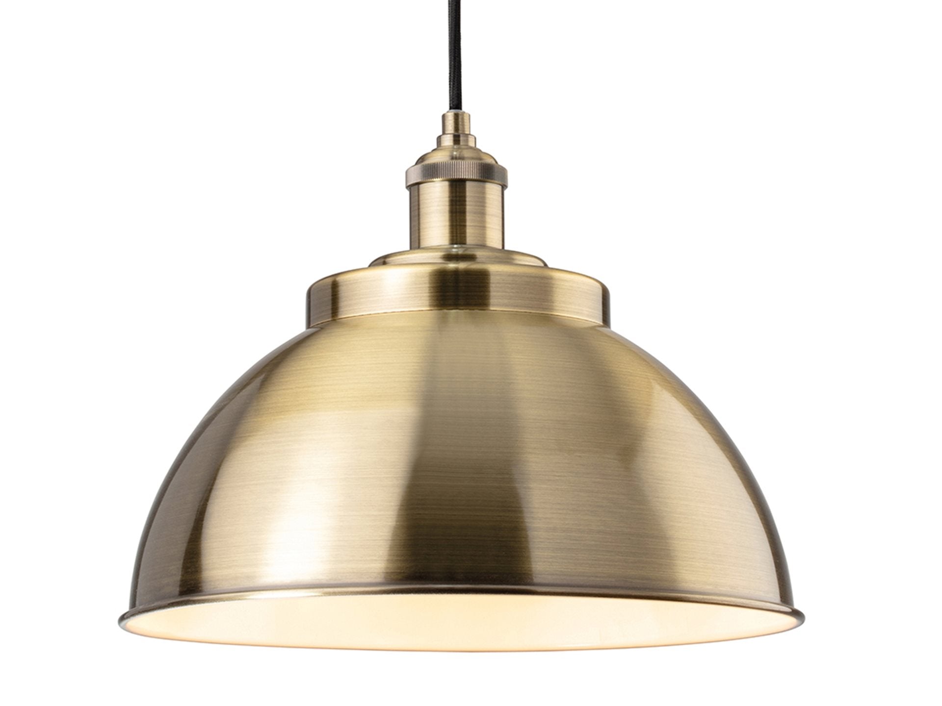 Genoa Pendant- Antique Brass/ Brushed Steel