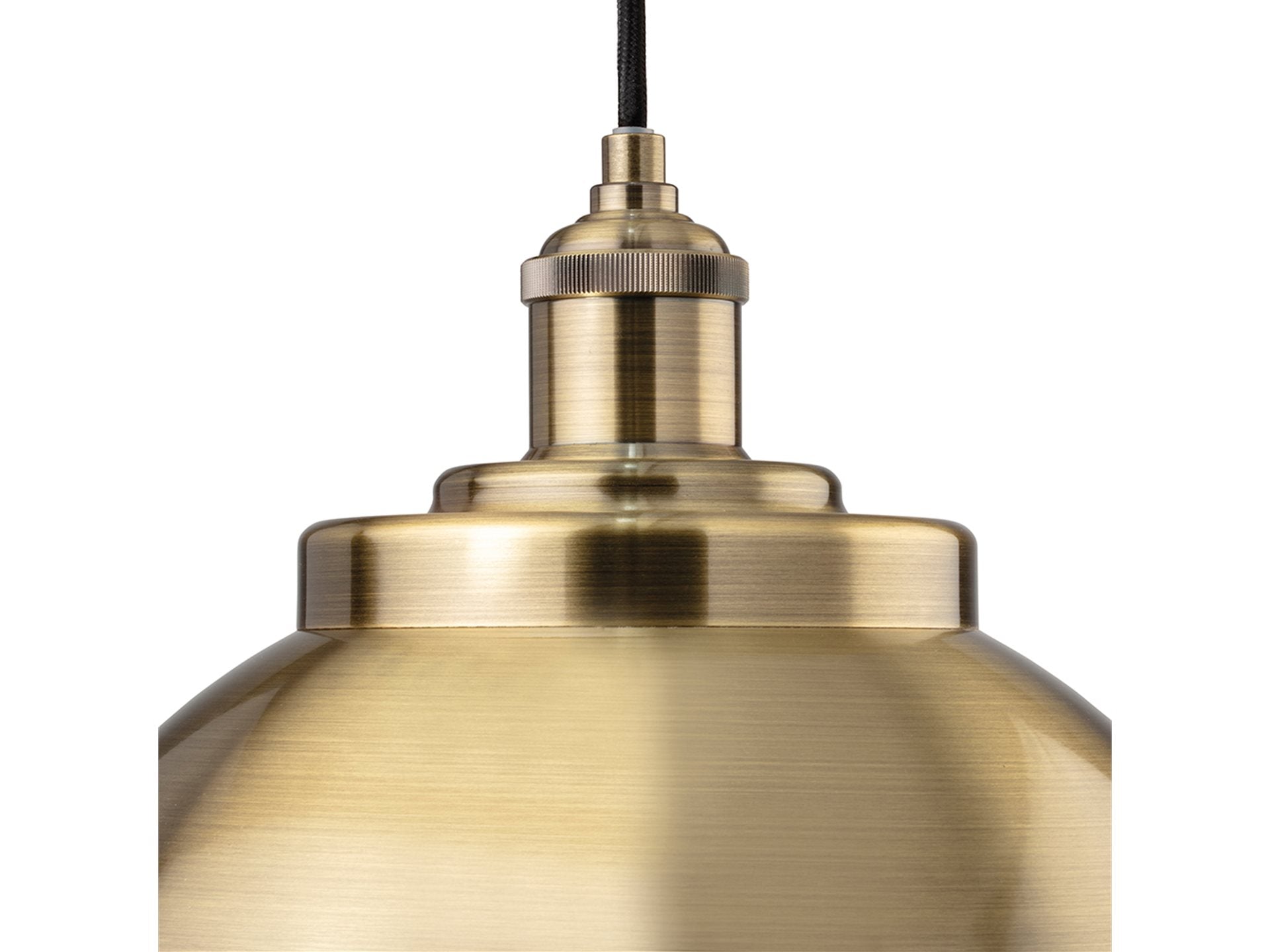 Genoa Pendant- Antique Brass/ Brushed Steel
