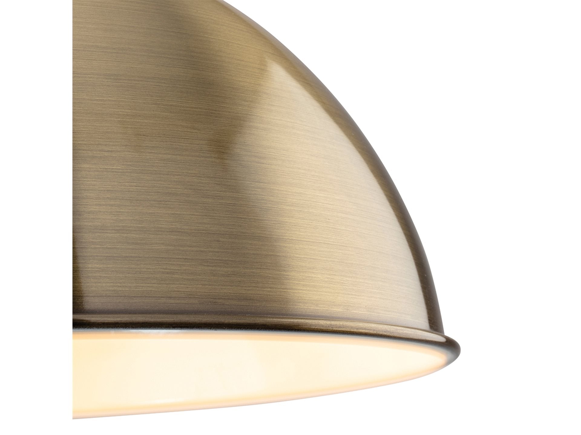 Genoa Pendant- Antique Brass/ Brushed Steel